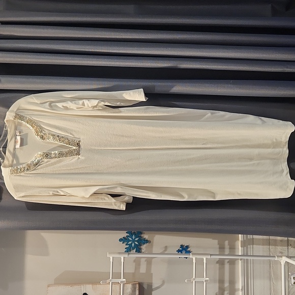 EUC Quaker Factory Women's sz 2X Button Trim Terry cloth Robe - Picture 1 of 7